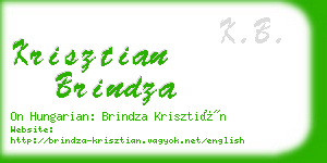 krisztian brindza business card